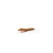 Brown mealworm larva on a white background